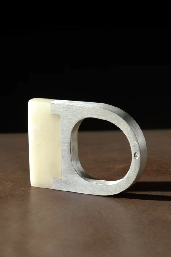 Parts of Four Plate Ring Single Ring (Cuboid, 4mm) 1614-4-MA+B PPOF26